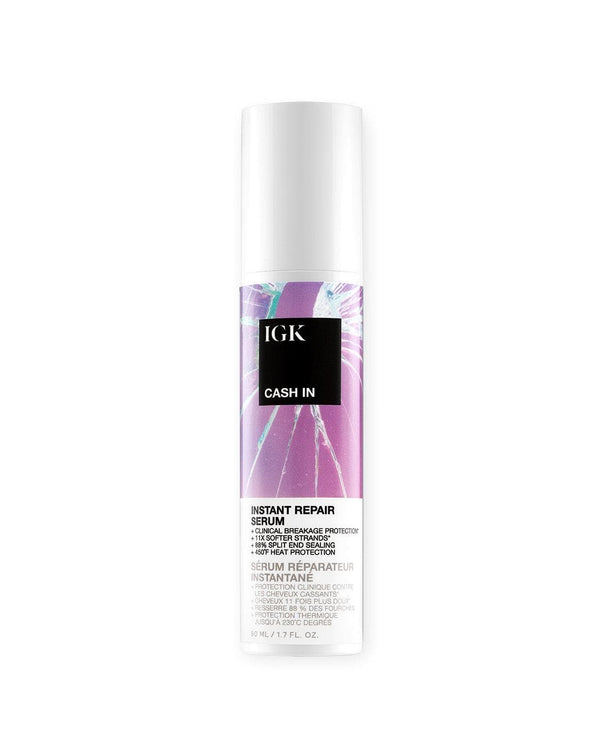 a white and purple bottle of hair care