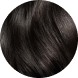 a close up of a black hair