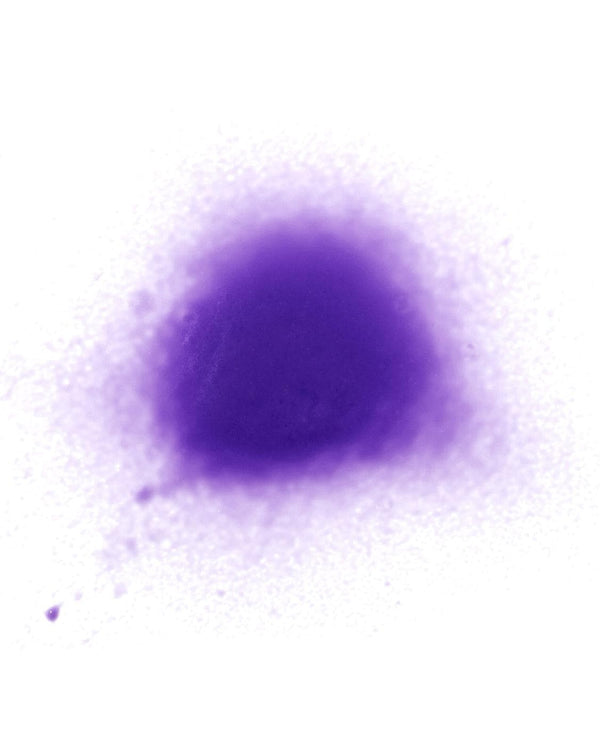 a purple blot of paint