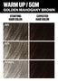 a chart of hair color