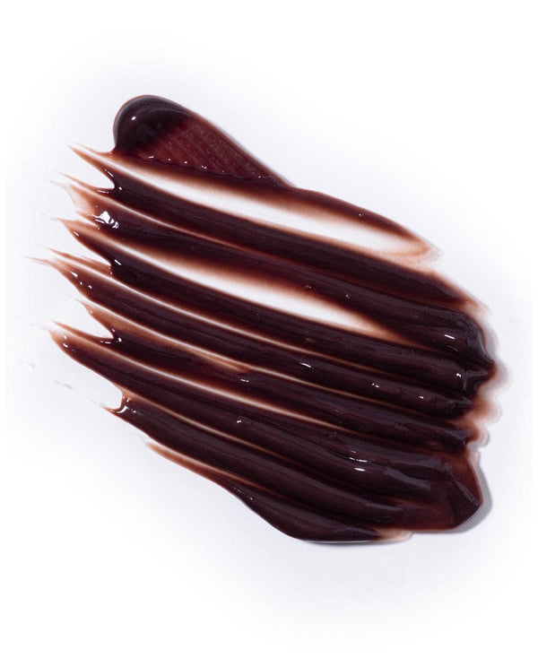 a close up of a smear of chocolate