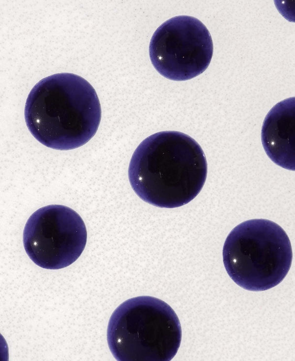 a group of blue balls