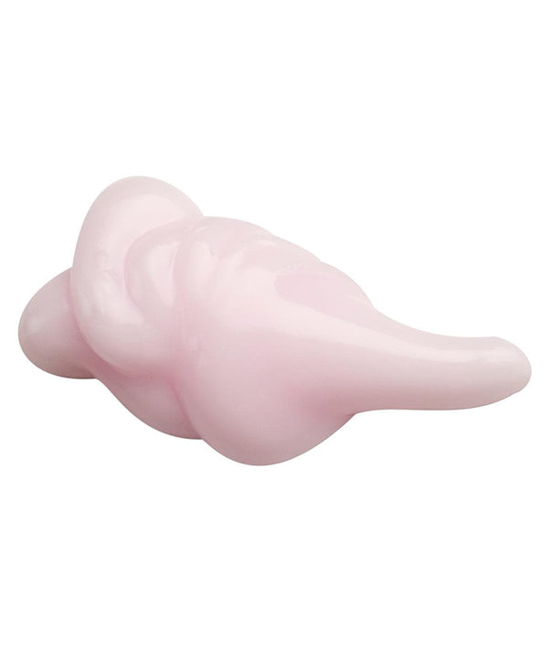 a pink object with a white background