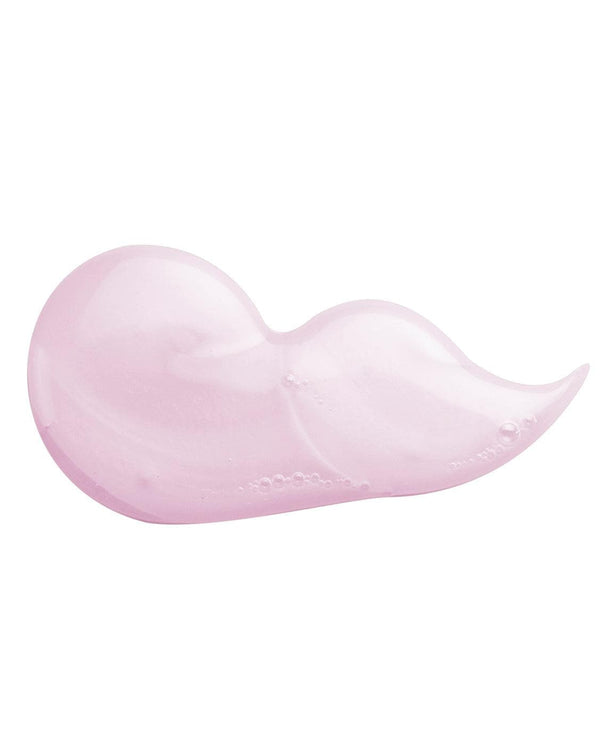 a pink liquid in a shape of a mustache
